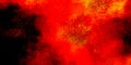 Abstract background with hot yellow red splashed parts, apocalyptic scene, dark mysterious dangerous