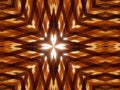 Background of Illuminated Flower Pattern using Bamboo Strips Royalty Free Stock Photo