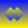 Abstract background illustration blue and yellow colors 4