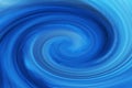 Abstract background illustration. Spherical blue vortex motion. Mixing colors