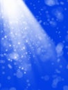 abstract background image of blurry lights and light beam manipulations over blue background Royalty Free Stock Photo