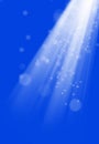 abstract background image of blurry lights and light beam manipulations over blue background Royalty Free Stock Photo