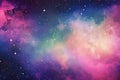 abstract background image that captures the essence of the cosmos, with stars, galaxies, and nebulae Generative AI