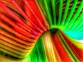 An abstract background image of colourful plastic spyral Royalty Free Stock Photo
