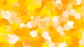 Abstract background image, yellow orange mix combination, pixelated hexagon arrangement