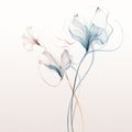 Elegant Floral Illustration With Soft And Dreamy Atmosphere Royalty Free Stock Photo
