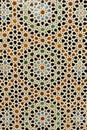 Abstract Background: Colorful Azulejo Moroccan Tile