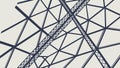 Abstract Background of Intersecting Lines and Grids, vector design Generative AI Royalty Free Stock Photo