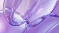 Abstract background with iridescent holographic glass texture and wavy lines in purple color