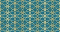 Abstract background with islamic ornament. Golden lined tiled motif. Arabic geometric seamless ornament pattern. Arabic geometric Royalty Free Stock Photo