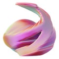 Abstract background of isolated spheres and curved geometry decoy pink Elegant Modern 3D Rendering image