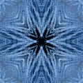 abstract background of kaleidoscope. white blue black background fractal mandala