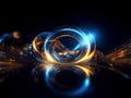 Abstract background of lensflare effect - AI generate