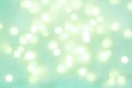 Abstract background. light celadon green blurry lights. bokeh. texture. concept for christmas, new year, holiday Royalty Free Stock Photo