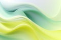 Abstract background in light yellow and green colors. Smooth colorful flowing wave. Royalty Free Stock Photo