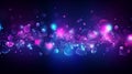 abstract background with lights and colorful blebs in winter Royalty Free Stock Photo