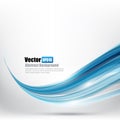 Abstract background Ligth blue curve and wave element vector ill Royalty Free Stock Photo