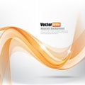 Abstract background Ligth orange curve and wave element vector i Royalty Free Stock Photo