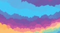 Abstract background like colorful clouds. Multicolor vector pattern