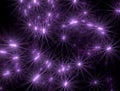 Abstract background with lilac shone stars on Royalty Free Stock Photo