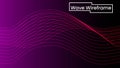 Abstract Background With Line and Gradient wire frame wave Royalty Free Stock Photo
