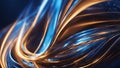 abstract background with lines A blue abstract art with dynamic curves and light effects that represent high speed and motion