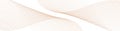 Abstract background with lines and waves. Horizontal web banner size. Beige on white color Royalty Free Stock Photo