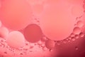 Abstract Background of liquid circles and spheres with bubbles Royalty Free Stock Photo