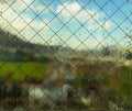 Abstract Background : Looking through a frosted window, blur vie Royalty Free Stock Photo