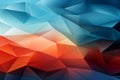 abstract background low polygon gradient red blue purple color, Generated AI