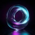 Abstract background. luminous swirling. Elegant glowing circle. Sparking particle. Space tunnel. Royalty Free Stock Photo