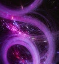 Abstract background. Luminous swirling. Elegant glowing. Sparking particle. Glint lines. Royalty Free Stock Photo