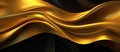 Abstract background luxury gold cloth or liquid wave or wavy folds. Royalty Free Stock Photo