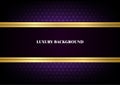 Graphic luxury gold line element purple vector premium background