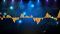 Background of MACD indicator technical analysis graph
