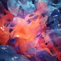 abstract background made of blue and red transparent plastic cellophane Royalty Free Stock Photo