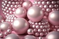 Abstract background of mother-of-pearl balls of different sizes in powder and tones created with Generative AI technology Royalty Free Stock Photo