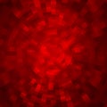 Abstract background made of shiny mosaic pattern. Disco style. Red color