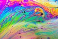 Abstract background made from soap bubble reflecting light Royalty Free Stock Photo