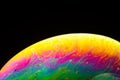 Abstract background made from soap bubble reflecting light Royalty Free Stock Photo