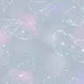 Abstract background made in watercolor, reminiscent of jellyfish or floral and ornamental item .