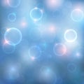 Abstract background with magic lights. Blurred soft backdrop with colorful twinkling bokeh Royalty Free Stock Photo