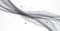 Abstract background with many intersecting lines. Hand drawn vector.