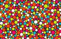 Abstract background of many multicolored circles Royalty Free Stock Photo