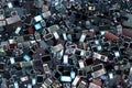 Abstract background from many smartphones. mobile phone recycling. Neural network AI generated