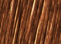 Abstract background with metal diagonal copper golden metallic backdrop. Golden movement with manga speed of lights