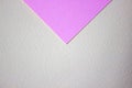 Abstract background of minimalism texture of colored paper. Pink triangle on a yellow background. Minimal geometric shapes Royalty Free Stock Photo