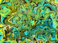 An abstract background of a mixture of different colored wet paints.,Liquefied Background. Fluid Green yellow blue black Texture