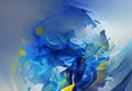 Abstract background modern futuristic graphic. Yellow, Gold, Blue background.