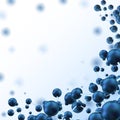 Abstract background with molecules spheres molecular structure Royalty Free Stock Photo